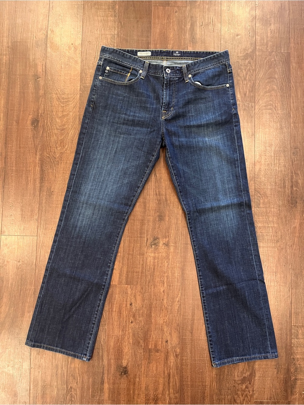 AG Adriano Goldschmied The Protege Jeans Mens 36x34 Blue Straight Leg Dark Wash